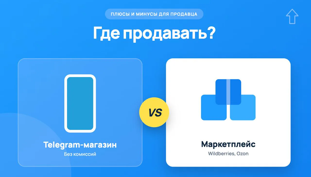Иллюстрация к статье «Telegram-магазин vs маркетплейс (Wildberries, Ozon): плюсы и минусы для продавца»